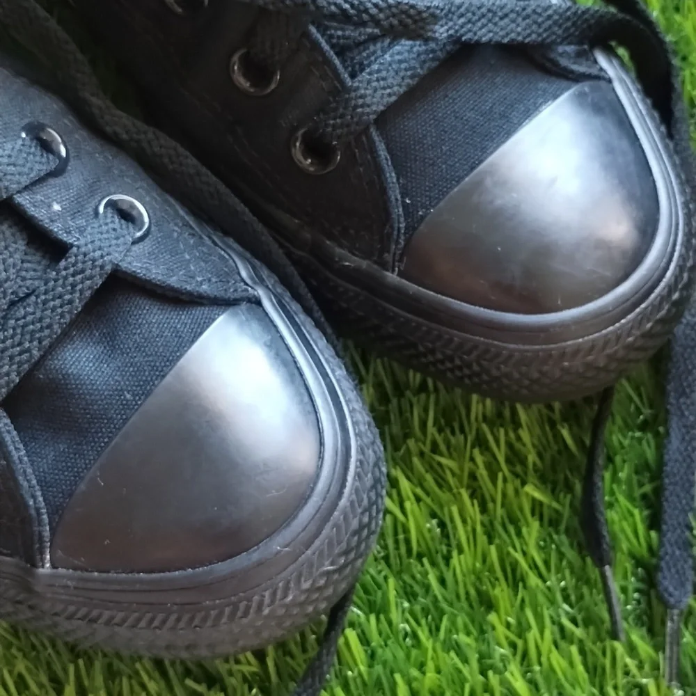 Converse All Star Chuck Taylor Black On Black Unisex M7 W9 - Picture 9 of 13